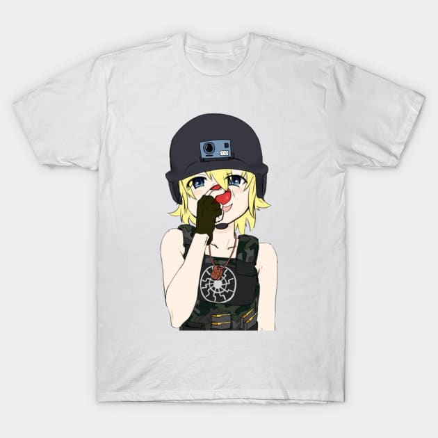 Brenton Tarrant Anime Girl design T-Shirt by dawnslayer